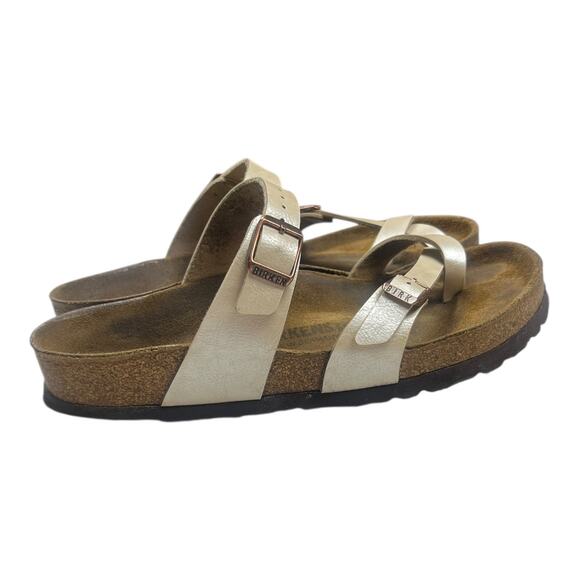 Birkenstock Miyari Rare Graceful Pearl Toe Loop Sandals Women’s 7/38 Germany - Picture 5 of 10